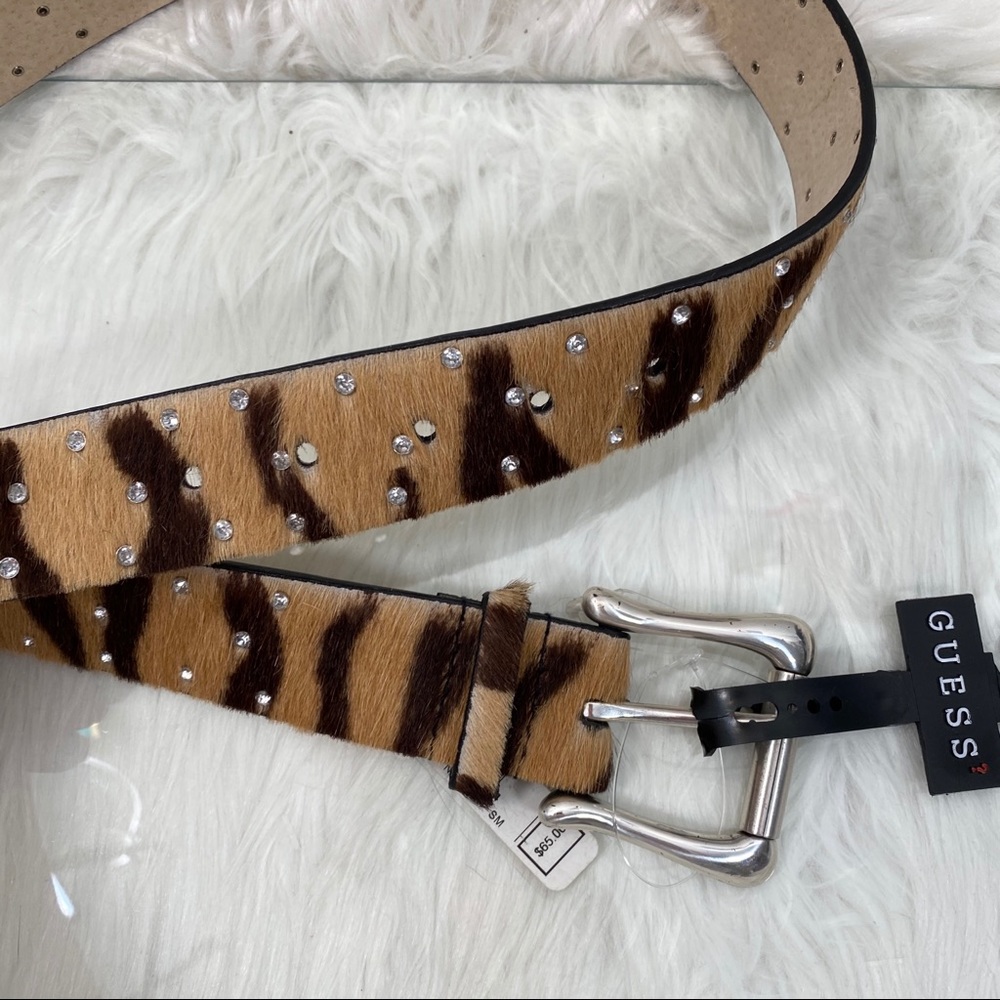 Guess Belt Leopard /the feel of hair / rhinestones